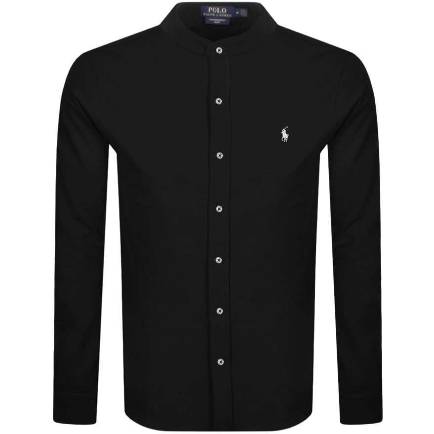 Alternative Image for ProductRalph Lauren Grandad Mesh Shirt Black1